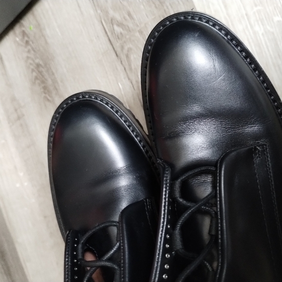 Alaia Embellished Leather Combat Boots 9 - Picture 10 of 13